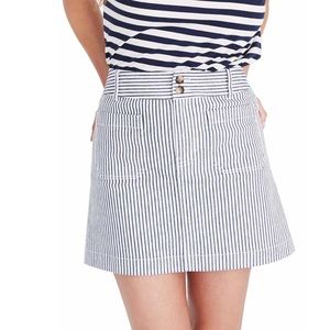 Madewell Stripe Stretch A-Line Miniskirt Size 10
